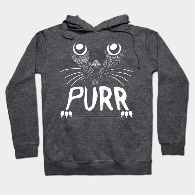 PURR The cat Hoodie by cowyark rubbark